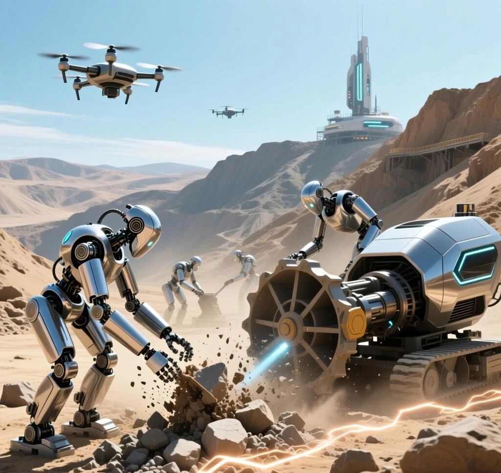 机器人进工厂入矿山，砂石行业如何借力机器人实现“智”变？